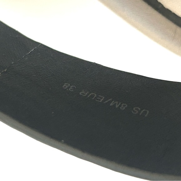 VINCE Marett Sandal Minimalist Platform Shoe Black Gray Leather Size EU 38 US 8 - Picture 10 of 12